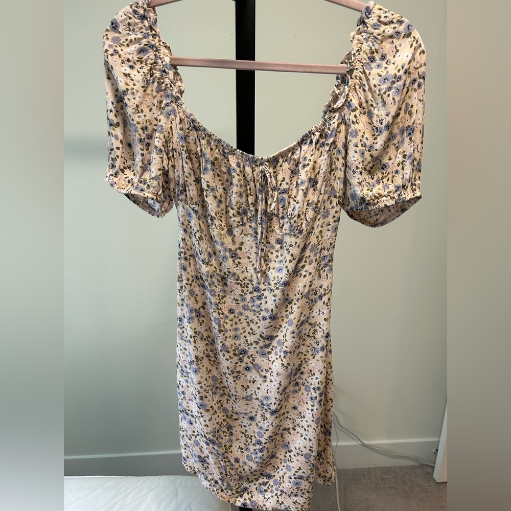 Floral mini dress from Nordstrom Rack (looks super cute on)